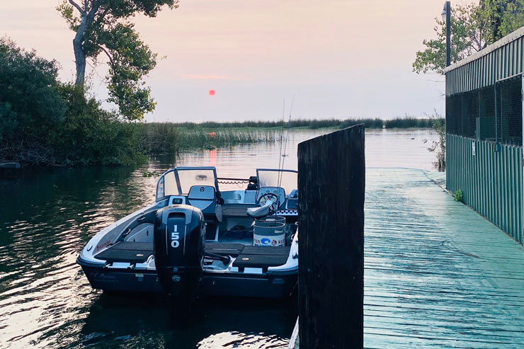 Captain Bryce Tedford's fly-friendly delta boat