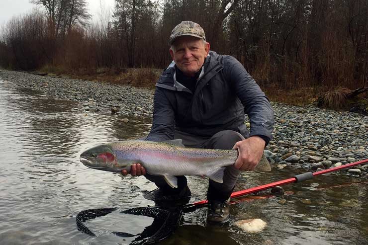 A large Trinity River steelhead