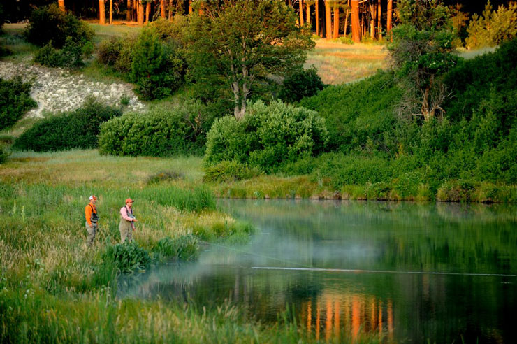 Fishing the flatwater on Hat Creek