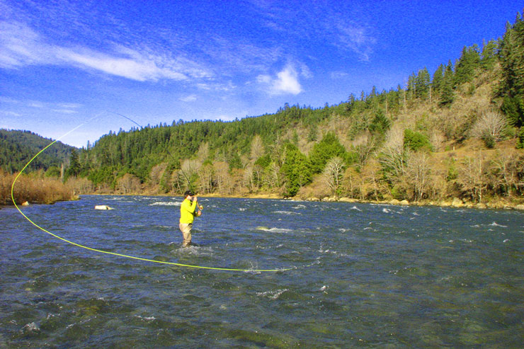 Spey casting on the Lower Rogue River