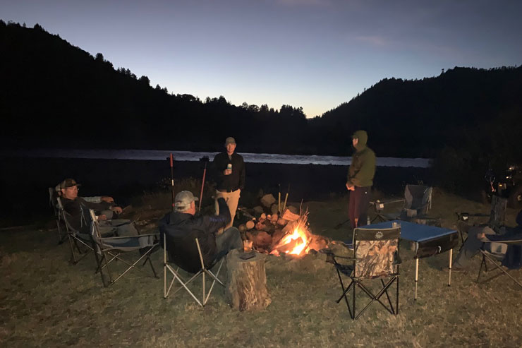 Our evening campfire sessions at Spey Camp are legendary