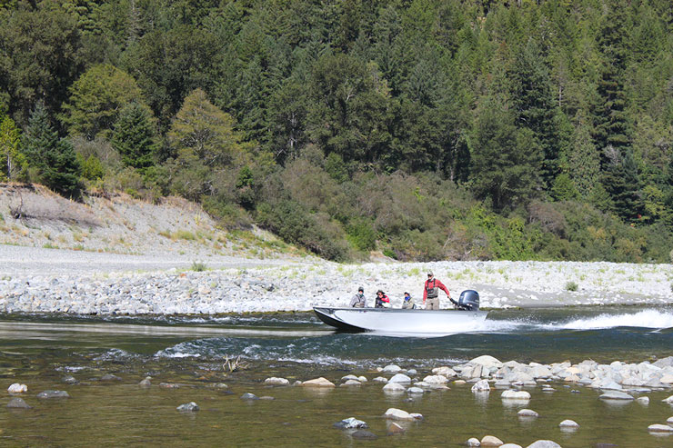 Spey Camp is accessibly solely via jet boat