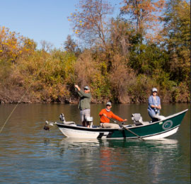 Drift Boat trips on the Lower Sac are highly productive for quality wild trout.