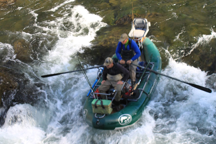 We use rafts on some of the lower floats on the Trinity River