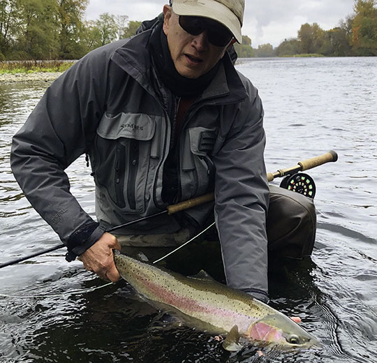 We swing the Upper Rogue River with spey rods.