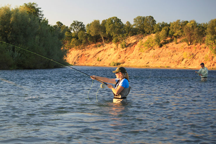 Trout spey is a great way to fish the riffles on the Lower Sac