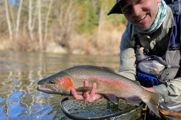 A large trout from the Upper Sac